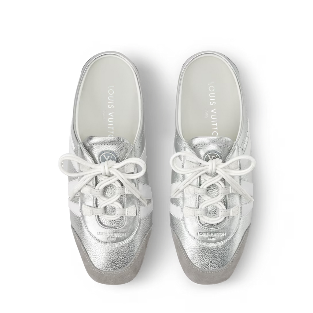 LV Sneakerina Open Back Silver