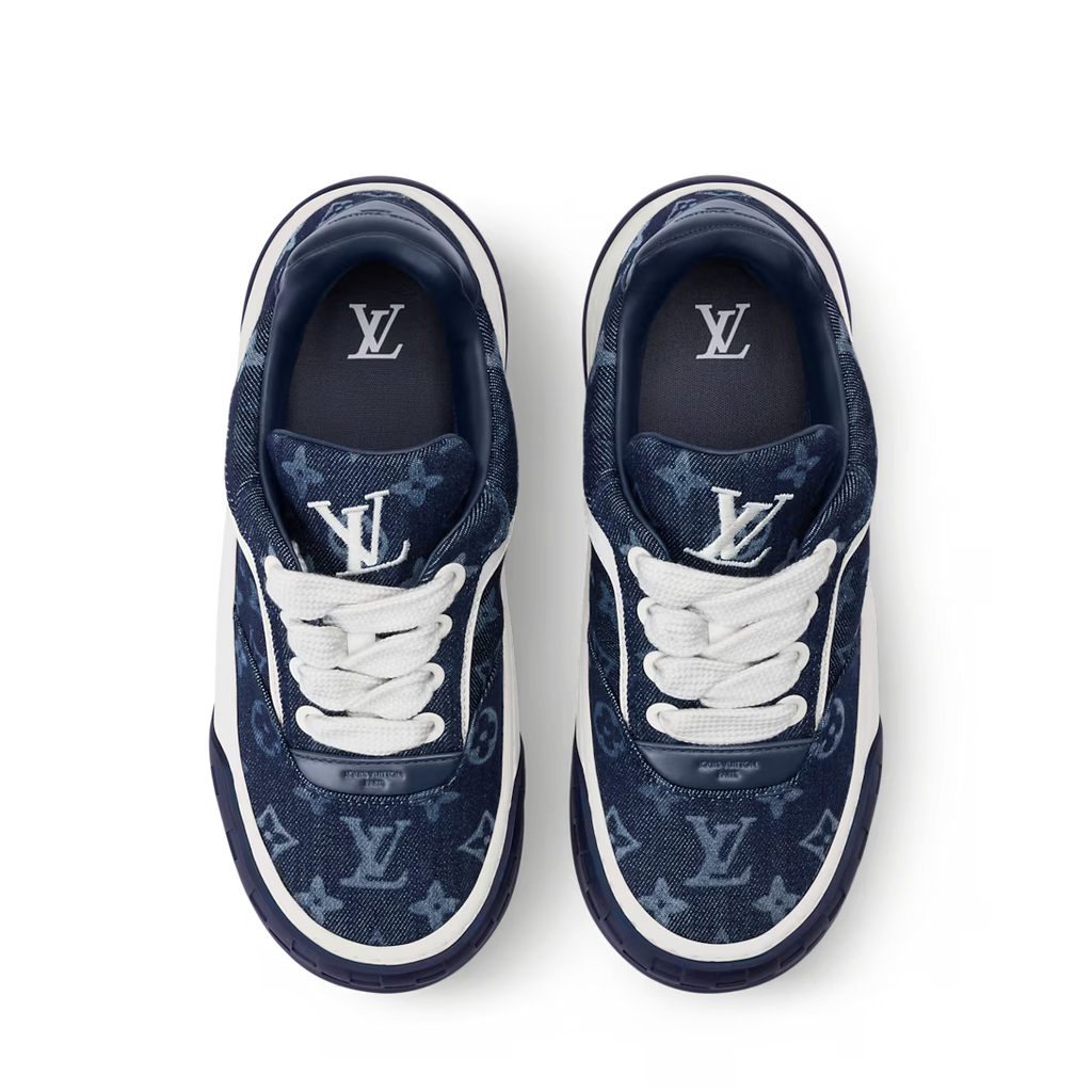 LV Tilted Sneaker Indigo Blue