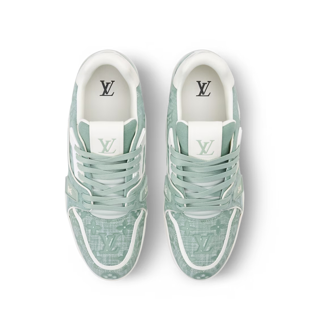 LV Trainer Green Canvas