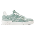 LV Trainer Green Canvas