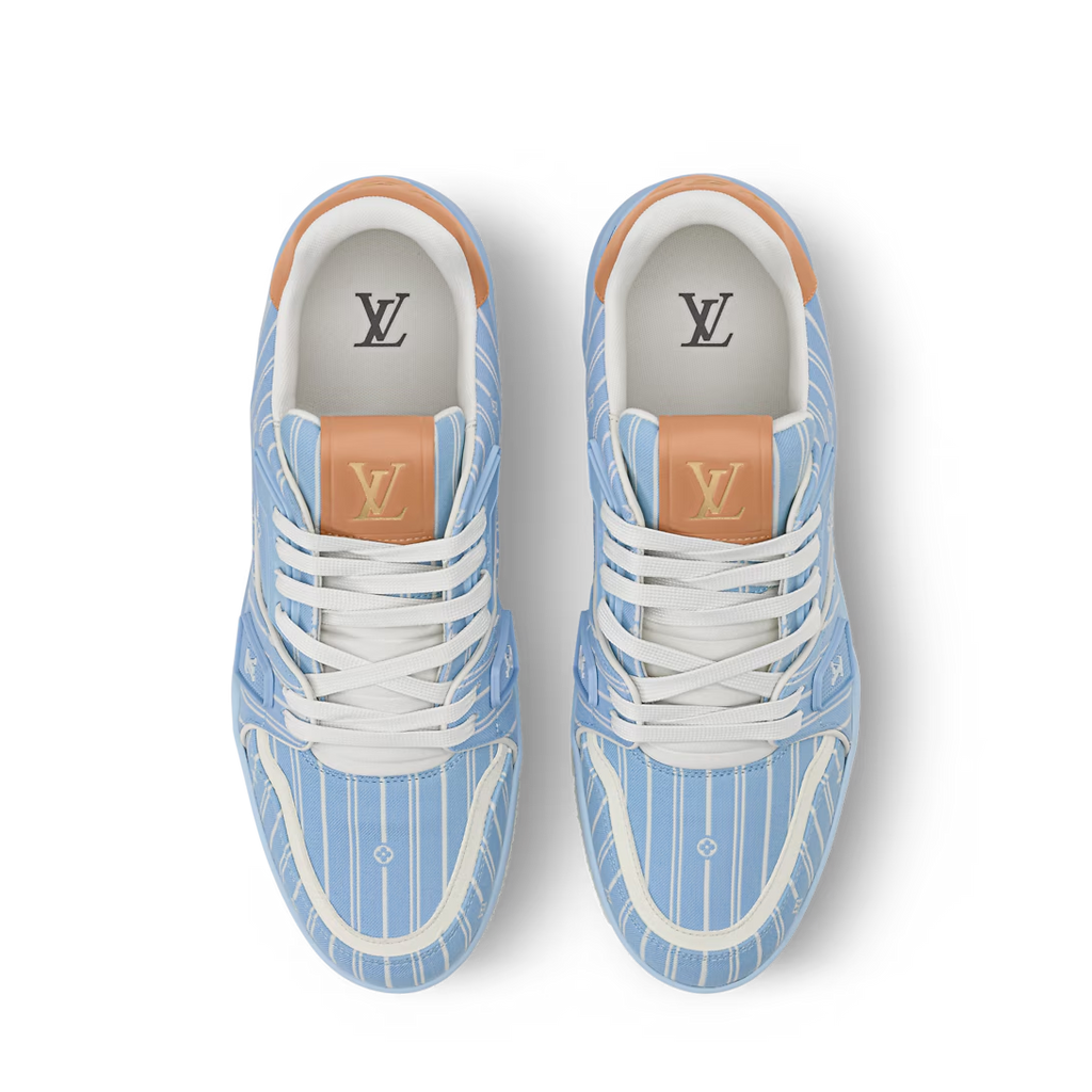 LV Trainer Blue Jacquard