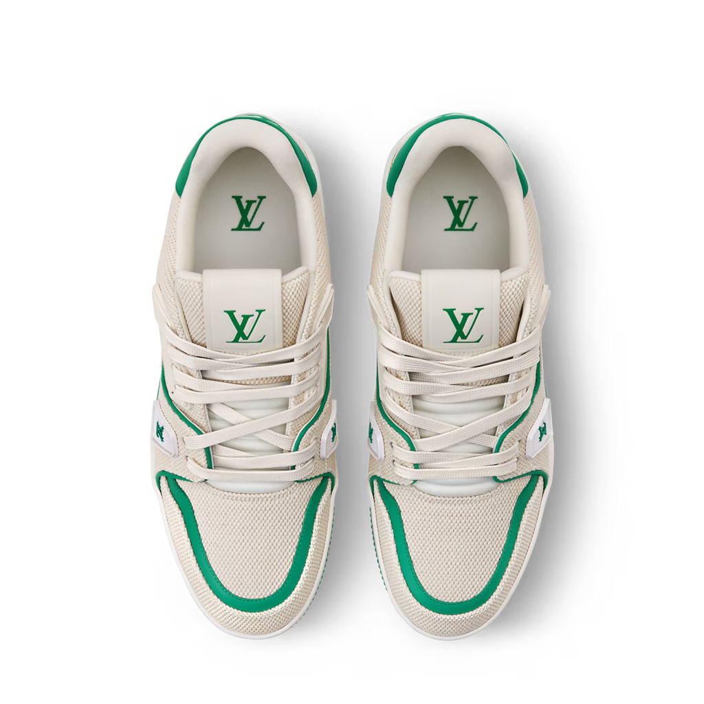 LV Trainer Green Canvas