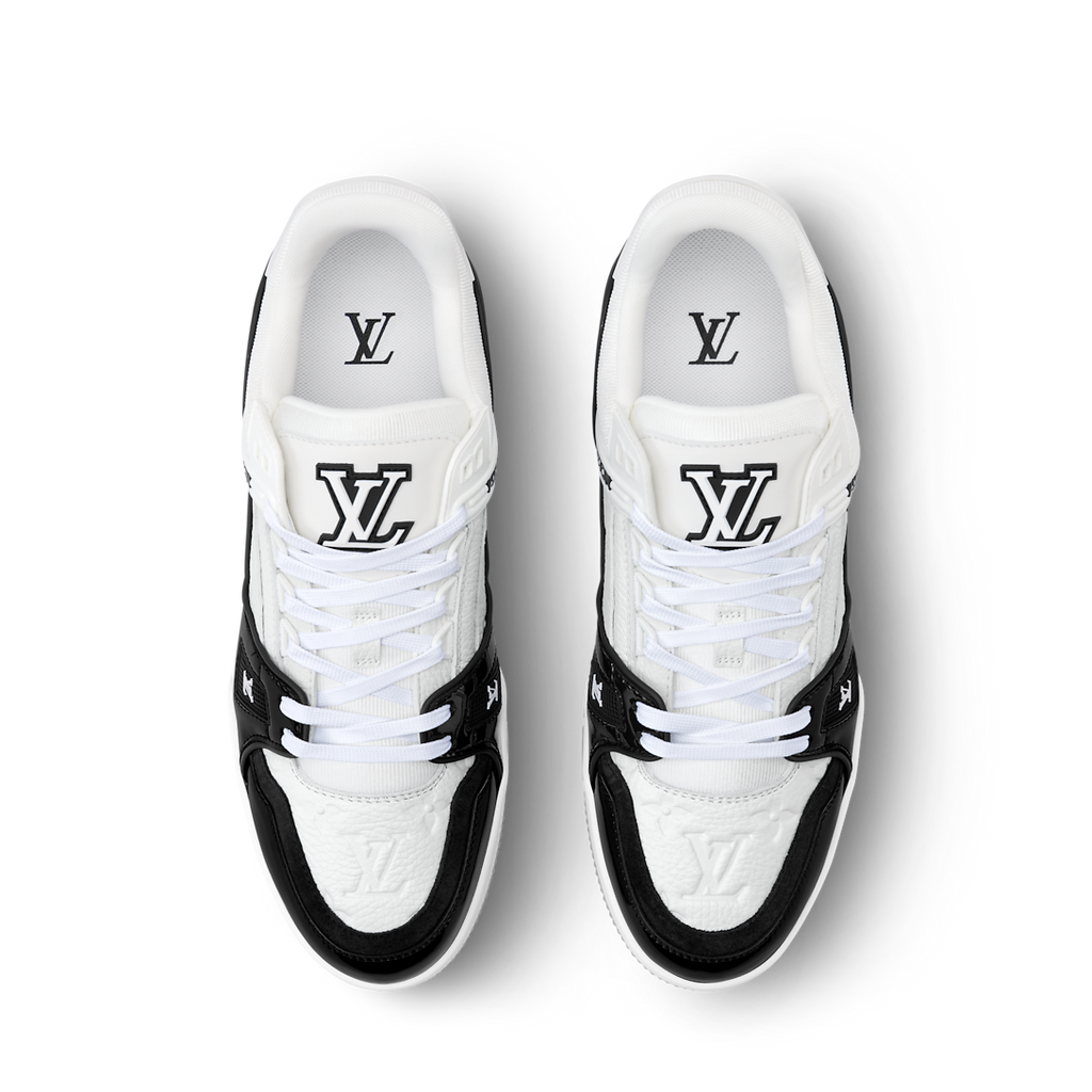 LV Trainer Sneaker Black White