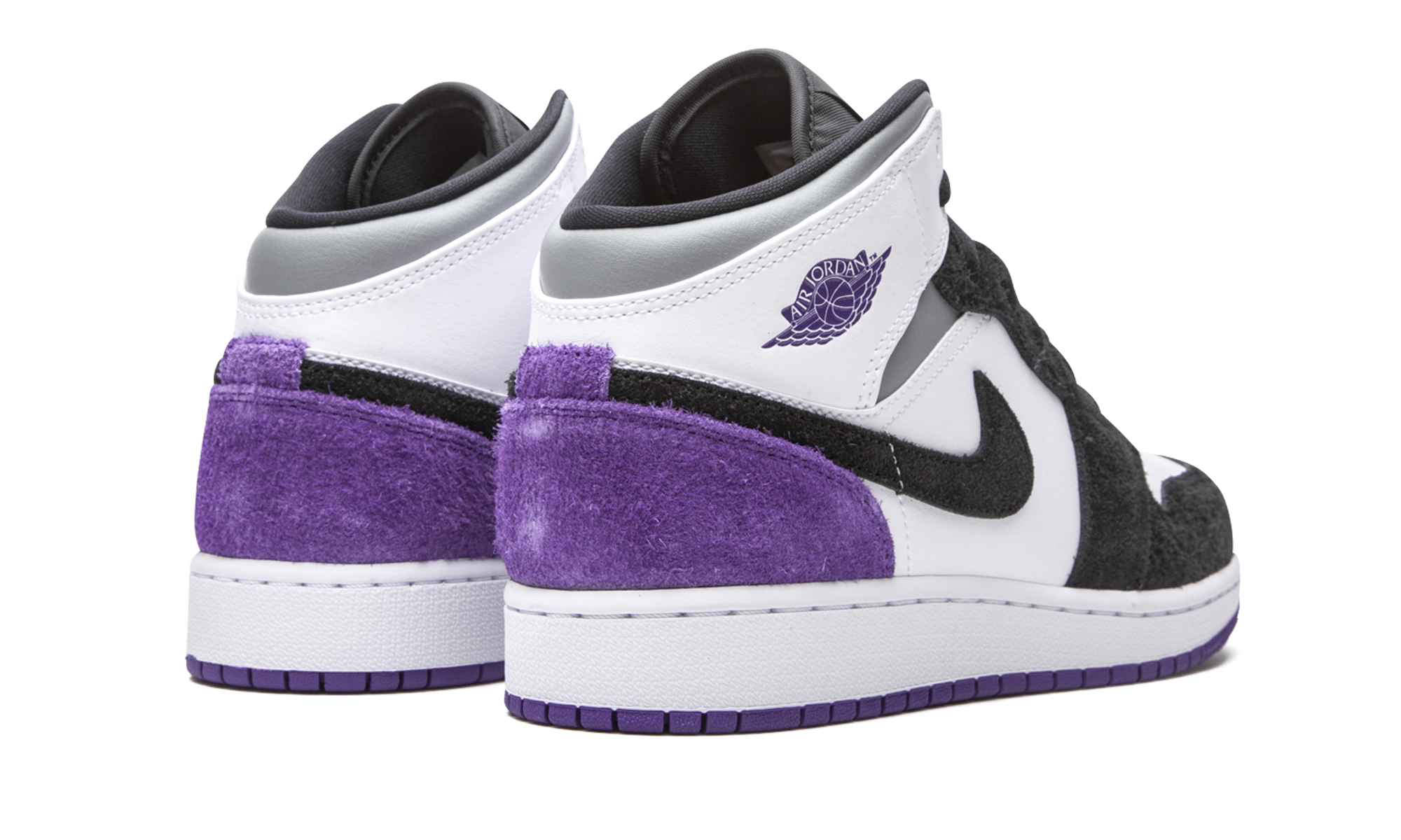 Air Jordan 1 Mid SE GS "Court Purple Suede" BQ6931 105