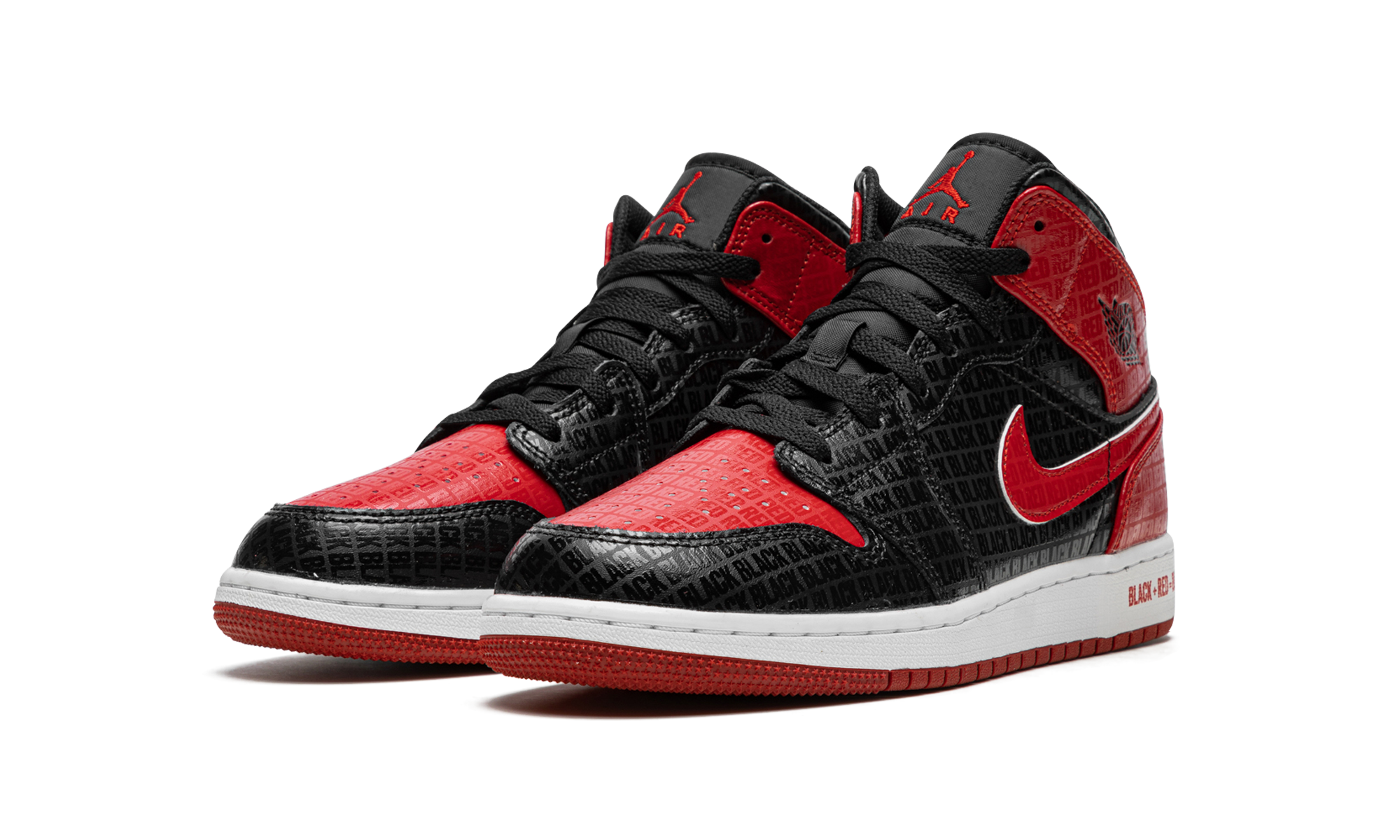 Air Jordan 1 Mid GS "Bred Text" DM9650 001