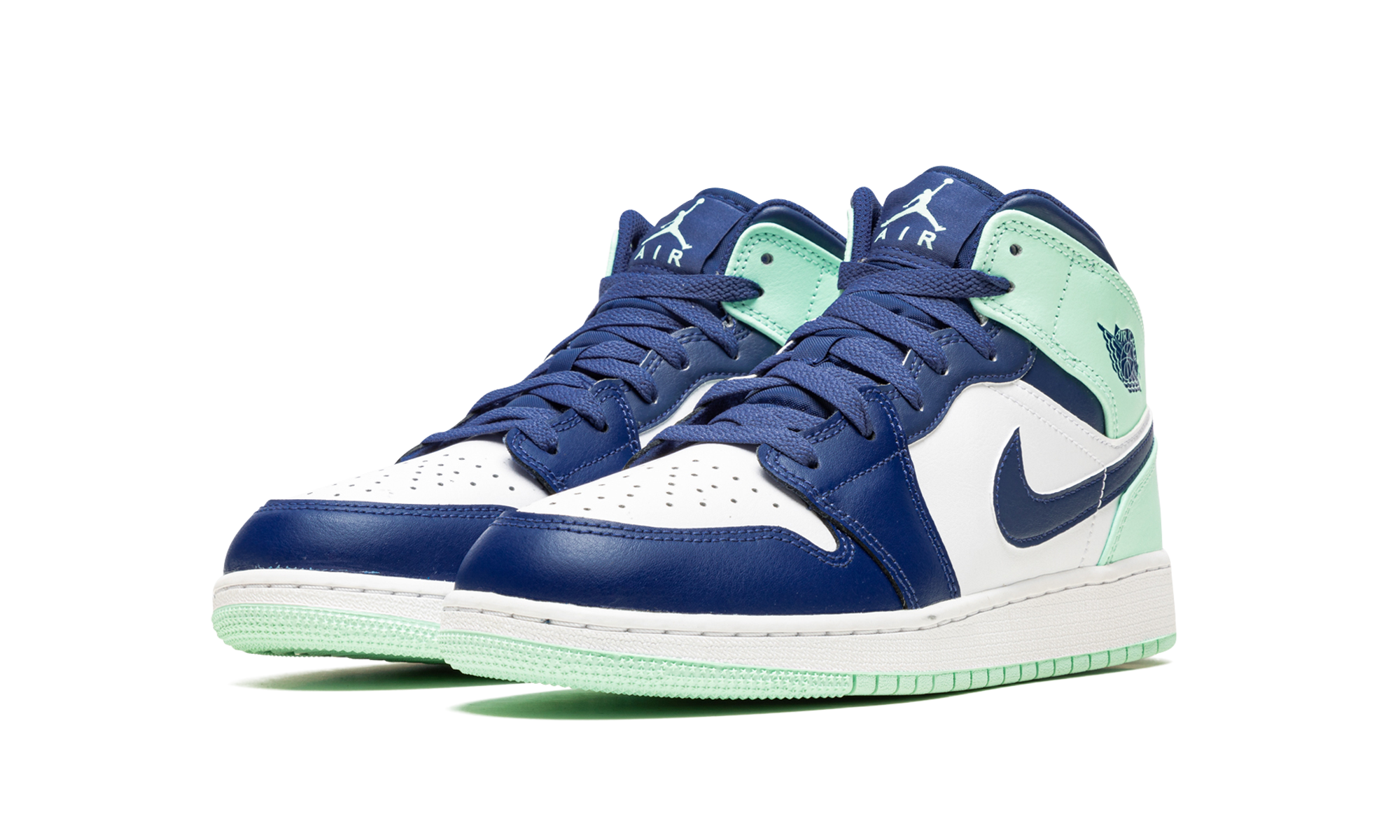Air Jordan 1 Mid GS "Blue Mint" 554725 413