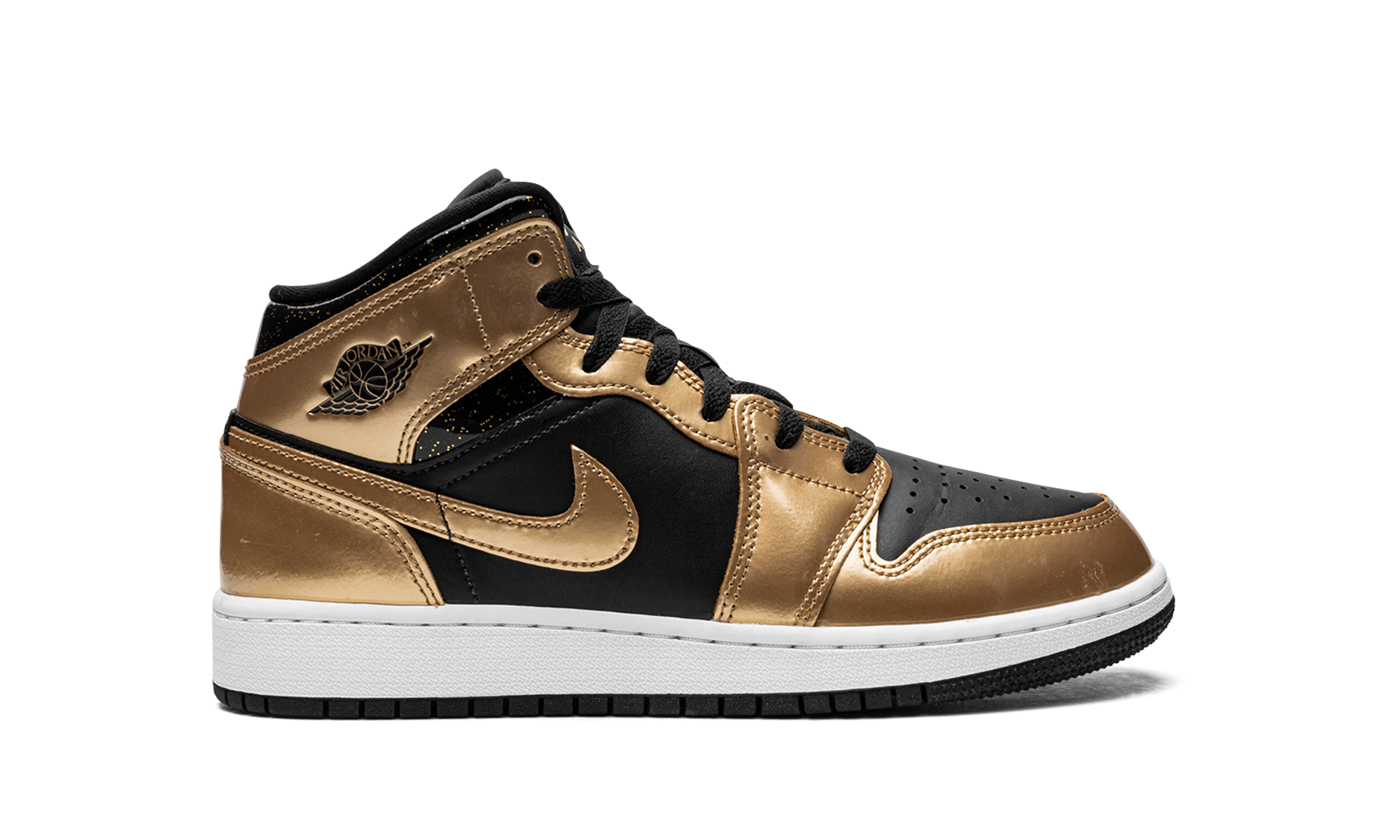 Air Jordan 1 Mid SE GS "Metallic Gold Black" DR6967 071