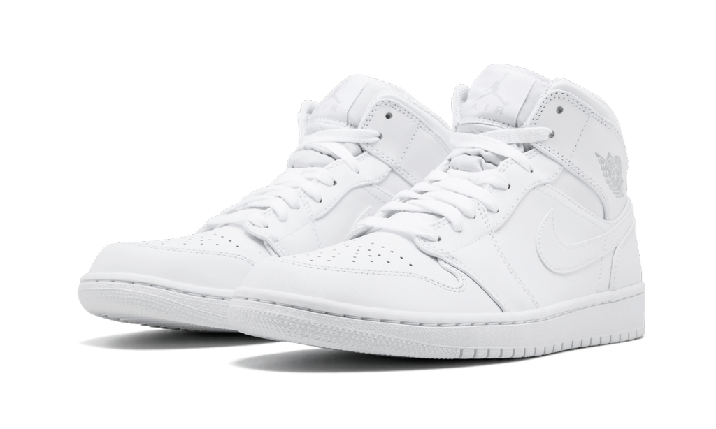 Air Jordan 1 Mid "White / Pure Platinum" 554724 104