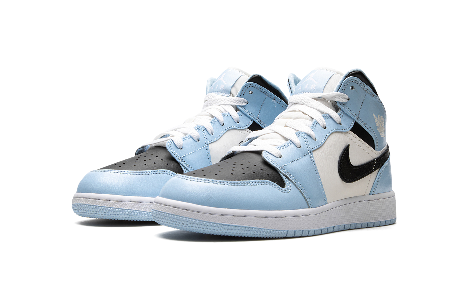 Air Jordan 1 Mid GS "Ice Blue" 555112 401