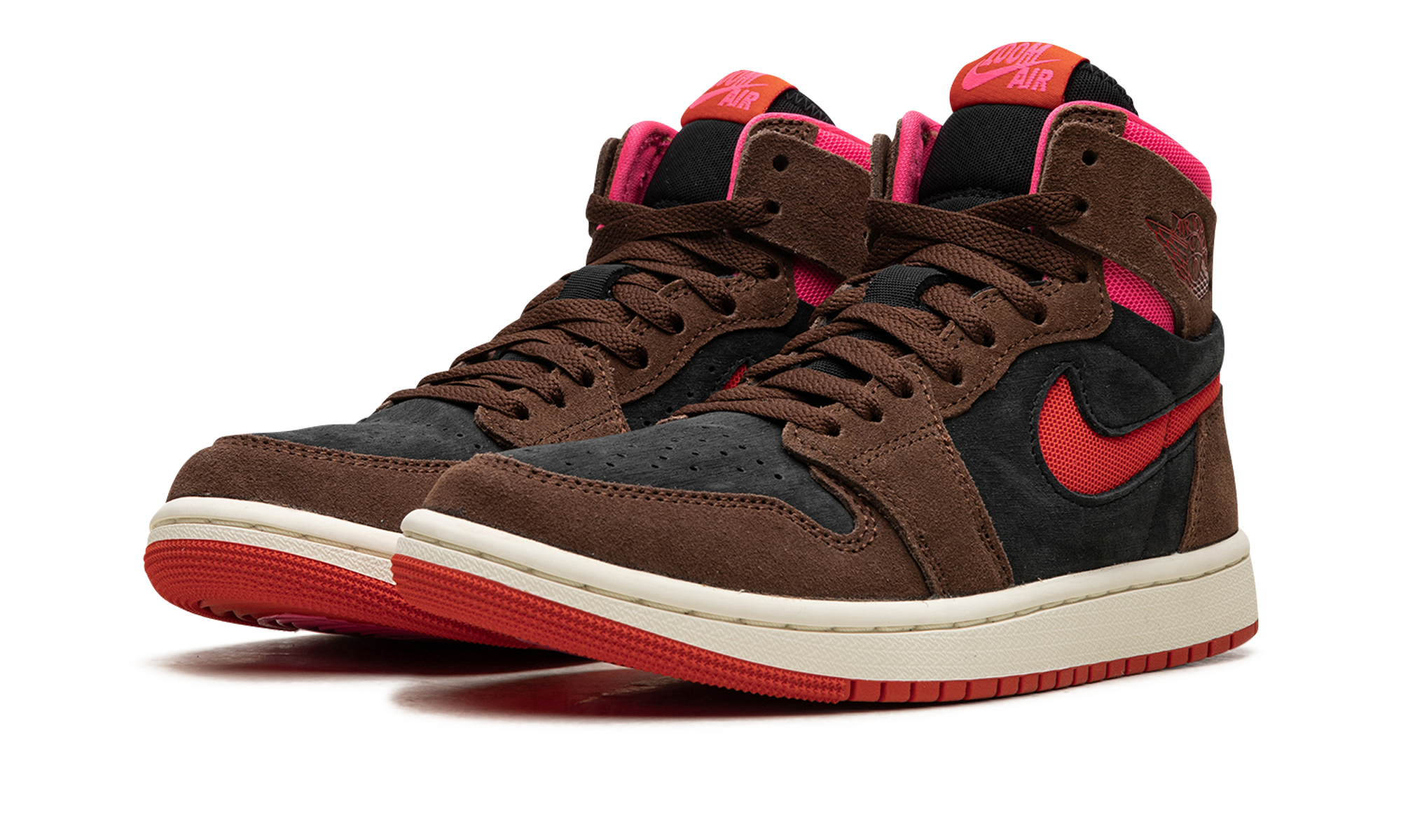 AIR JORDAN 1 ZOOM AIR CMFT WMNS "Cacao Wow/Picante Red/Black/Hyper Pink" DV1305 206