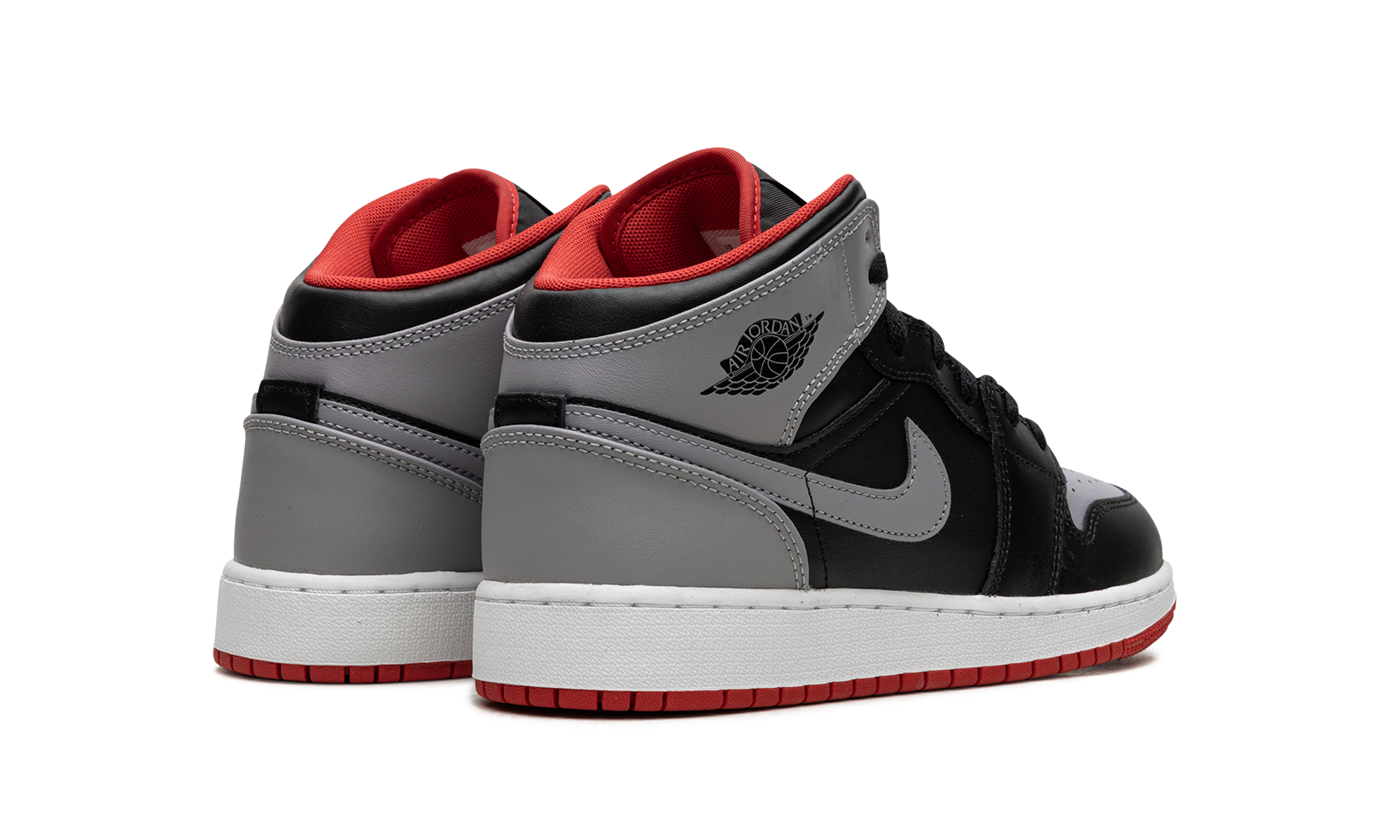AIR JORDAN 1 MID GS "Black Grey Red" DQ8423 006