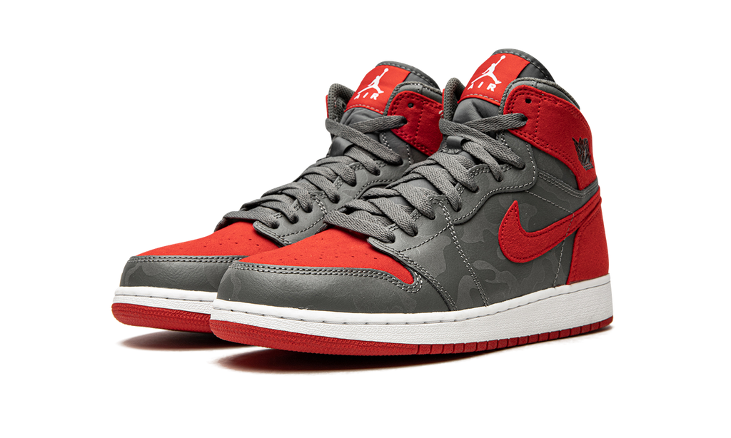 Air Jordan 1 Retro HI PREM GS "Red Camo" 822858 032