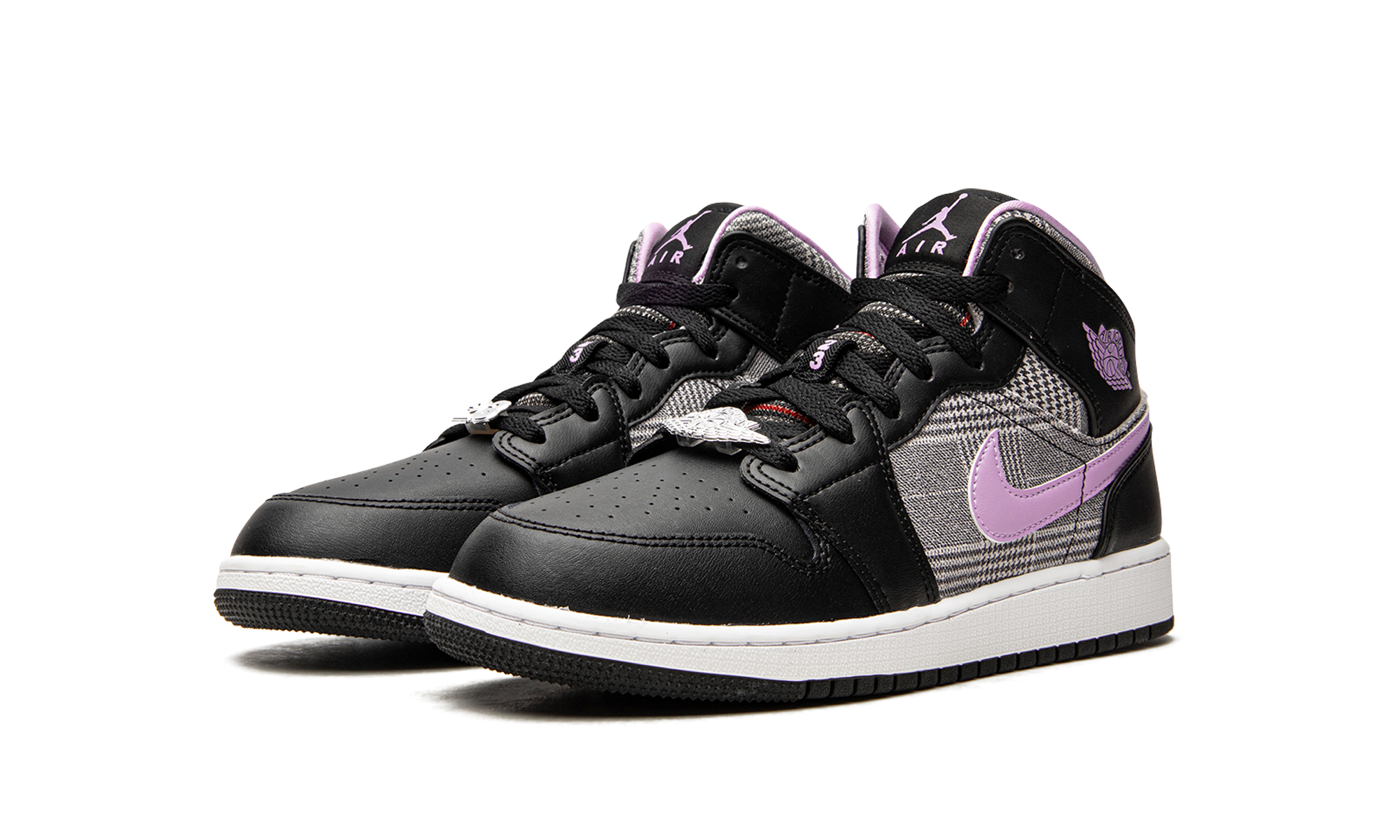 Air Jordan 1 Mid GS "Houndstooth" DC7226 015