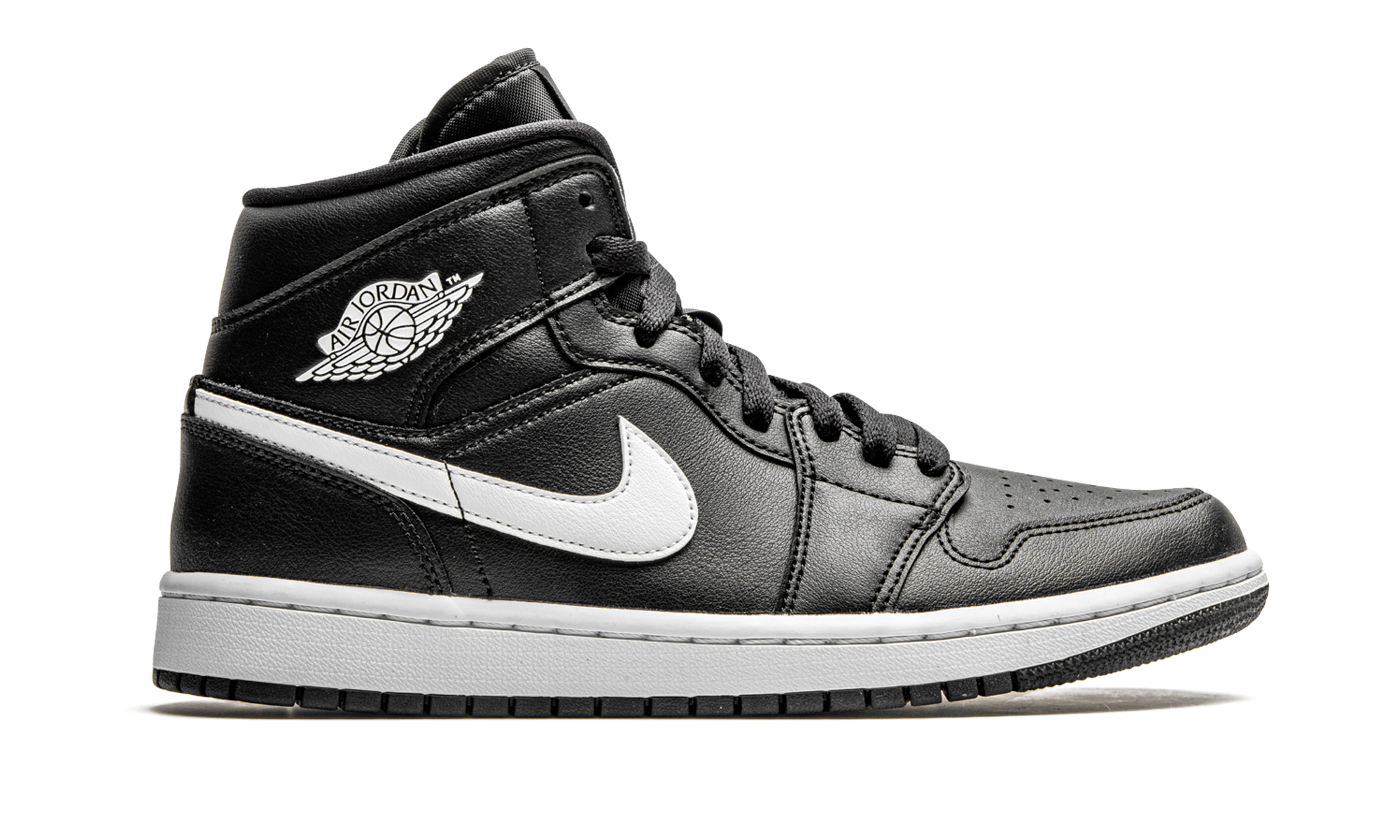 AIR JORDAN 1 MID WMNS "Black / White" BQ6472 011