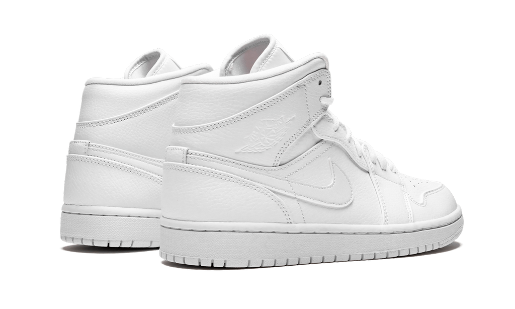 Air Jordan 1 Mid "Triple White" 554724 129