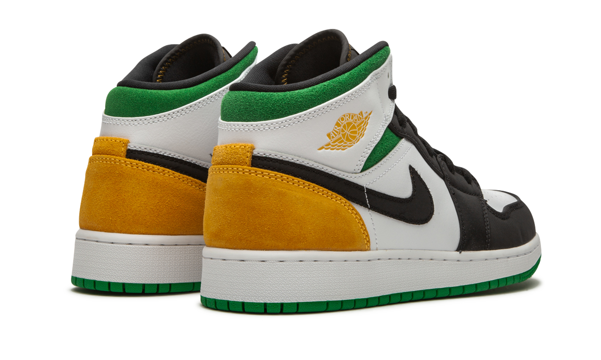 Air Jordan 1 Mid SE GS "Laser Orange / Lucky Green" BQ6931 101