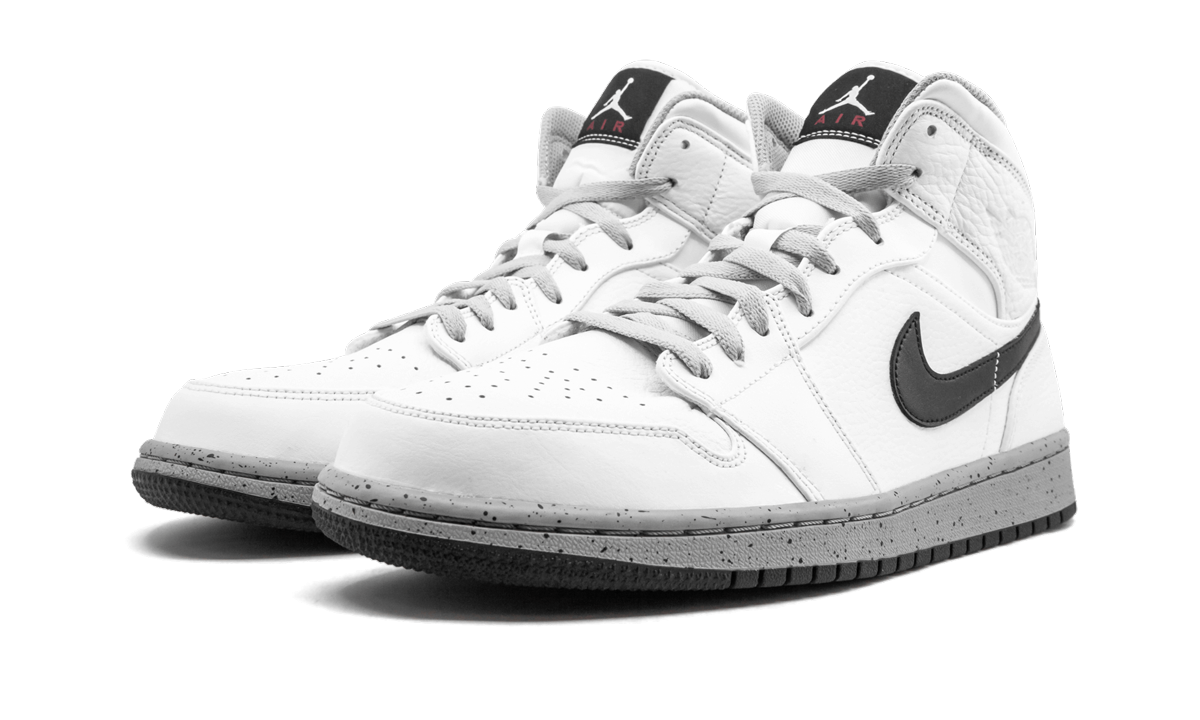 Air Jordan 1 Mid "White/Cement" 554724 115
