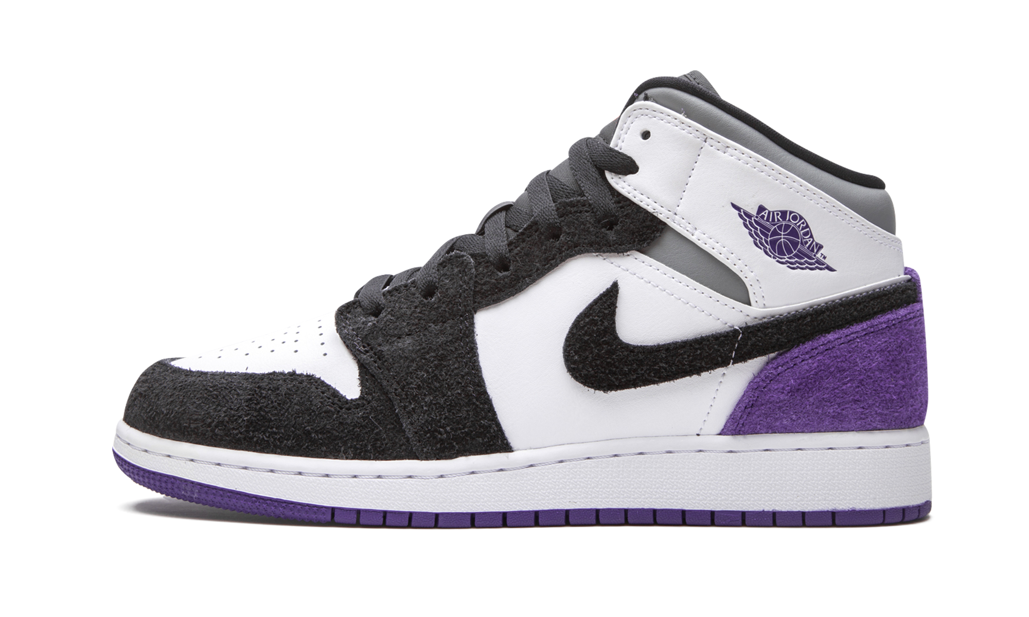 Air Jordan 1 Mid SE GS "Court Purple Suede" BQ6931 105