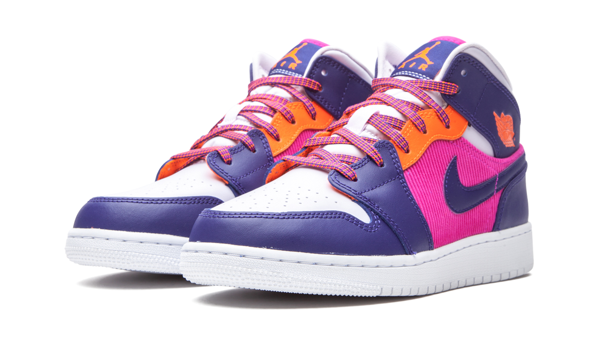 Air Jordan 1 Mid GS "Fire Pink" 555112 602