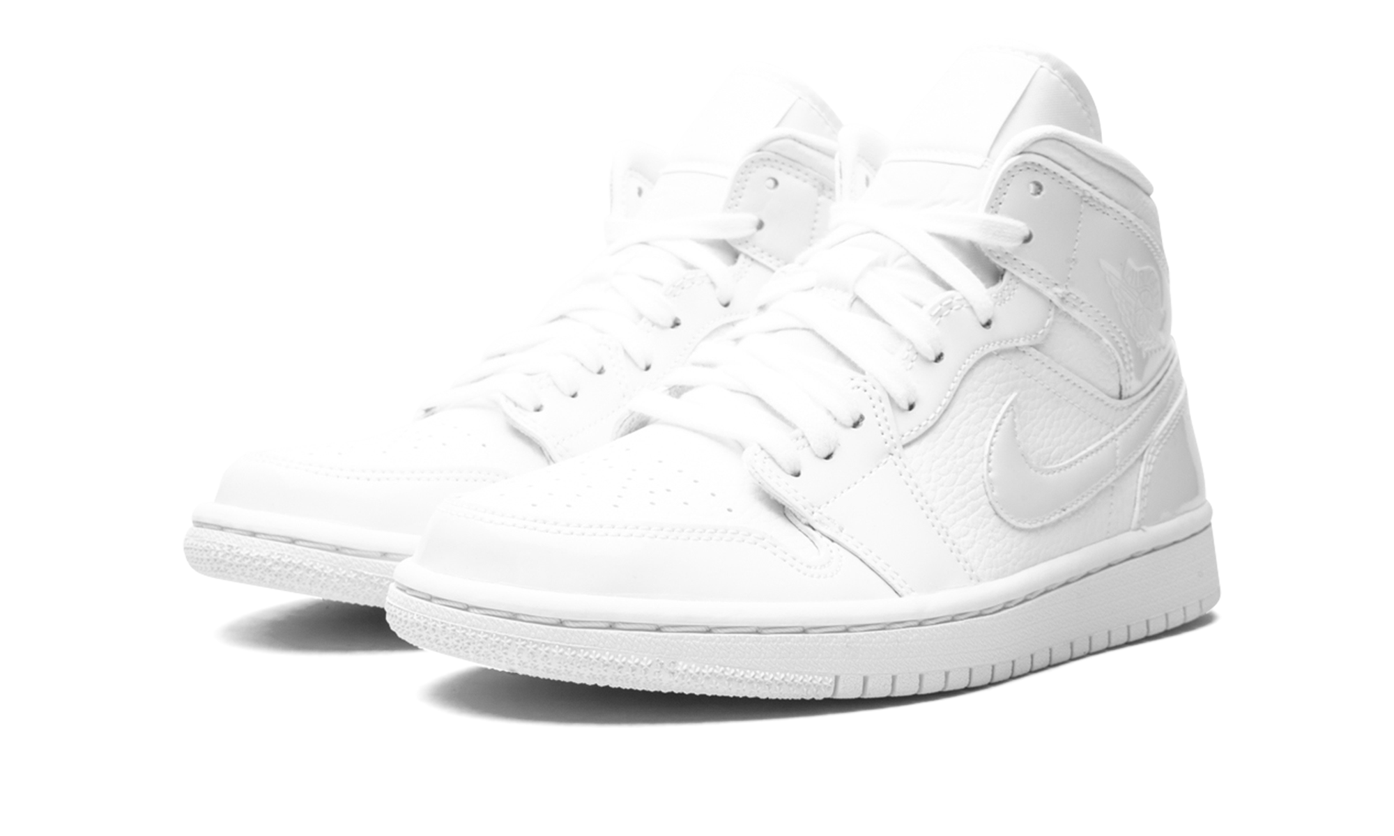 AIR JORDAN 1 MID WMNS "Triple White" BQ6472 100