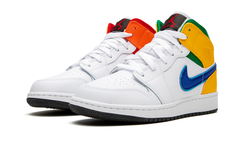 Air Jordan 1 MID GS "Three Peat" 554725 128