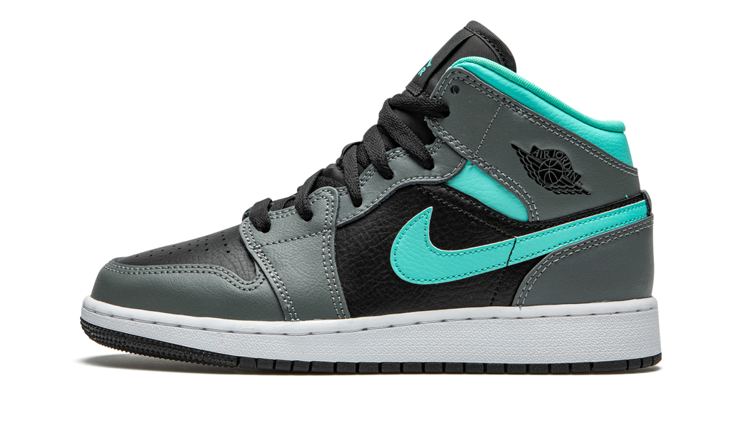 Air Jordan 1 Mid GS "Grey / Aqua" 554725 063