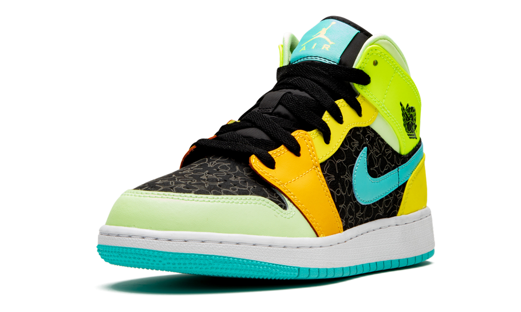 Air Jordan 1 Mid SE GS "Four Leaf Clover" BQ6931 037