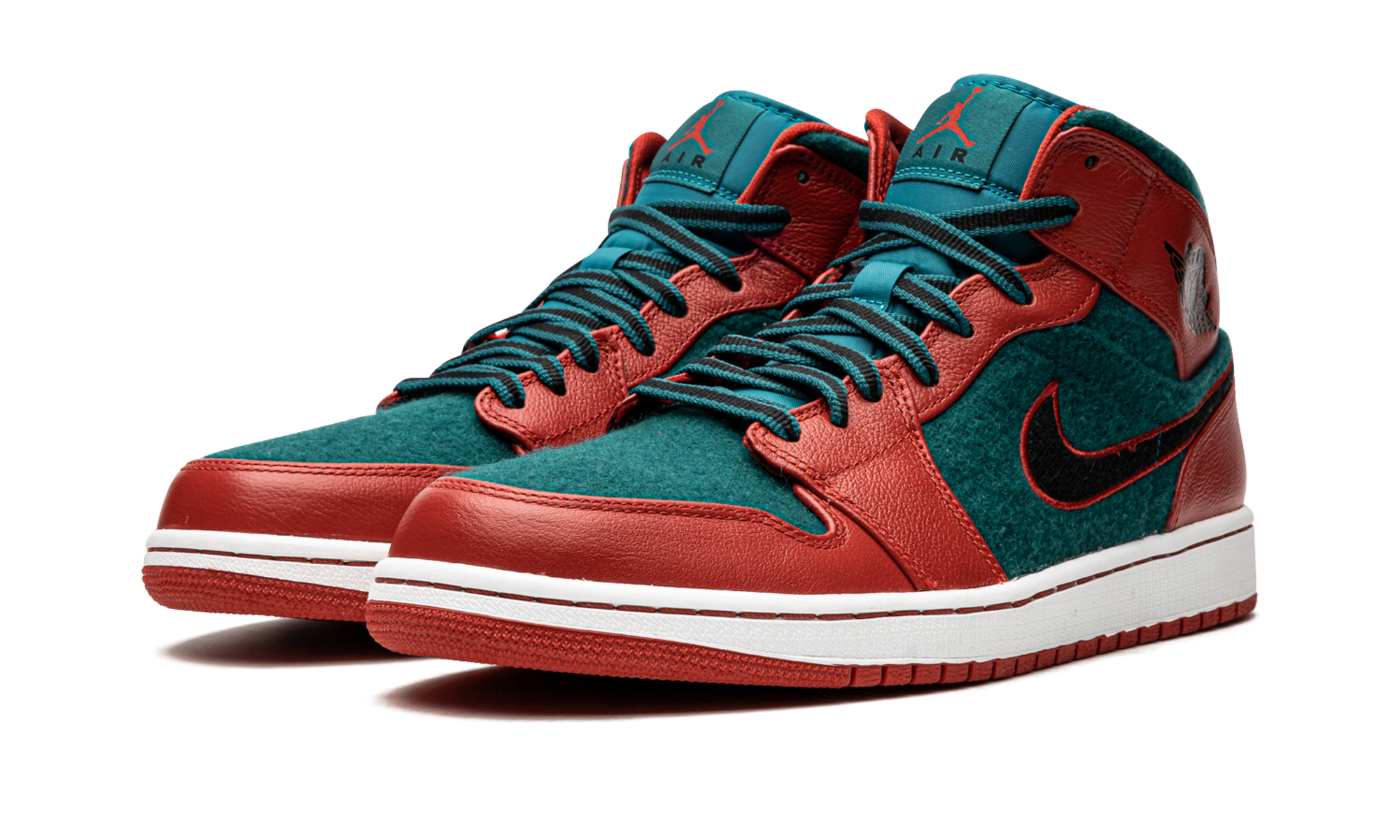 Air Jordan 1 Mid "Gym Red Dark Sea" 633206 608