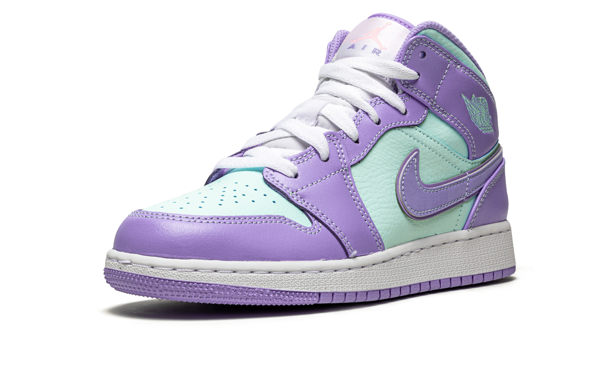 Air Jordan 1 Mid GS "Purple Pulse / Arctic Punch" 554725 500