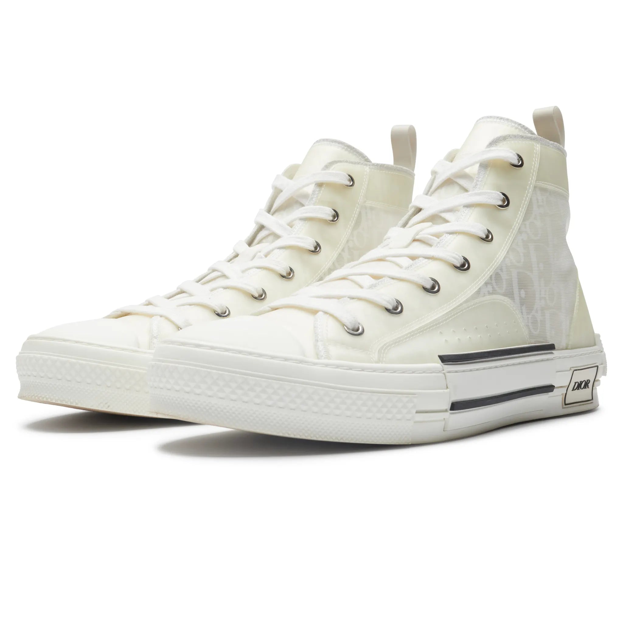 Preloved - Dior B23 Dior Oblique Canvas High White Sneaker