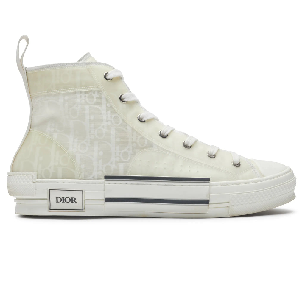 Preloved - Dior B23 Dior Oblique Canvas High White Sneaker