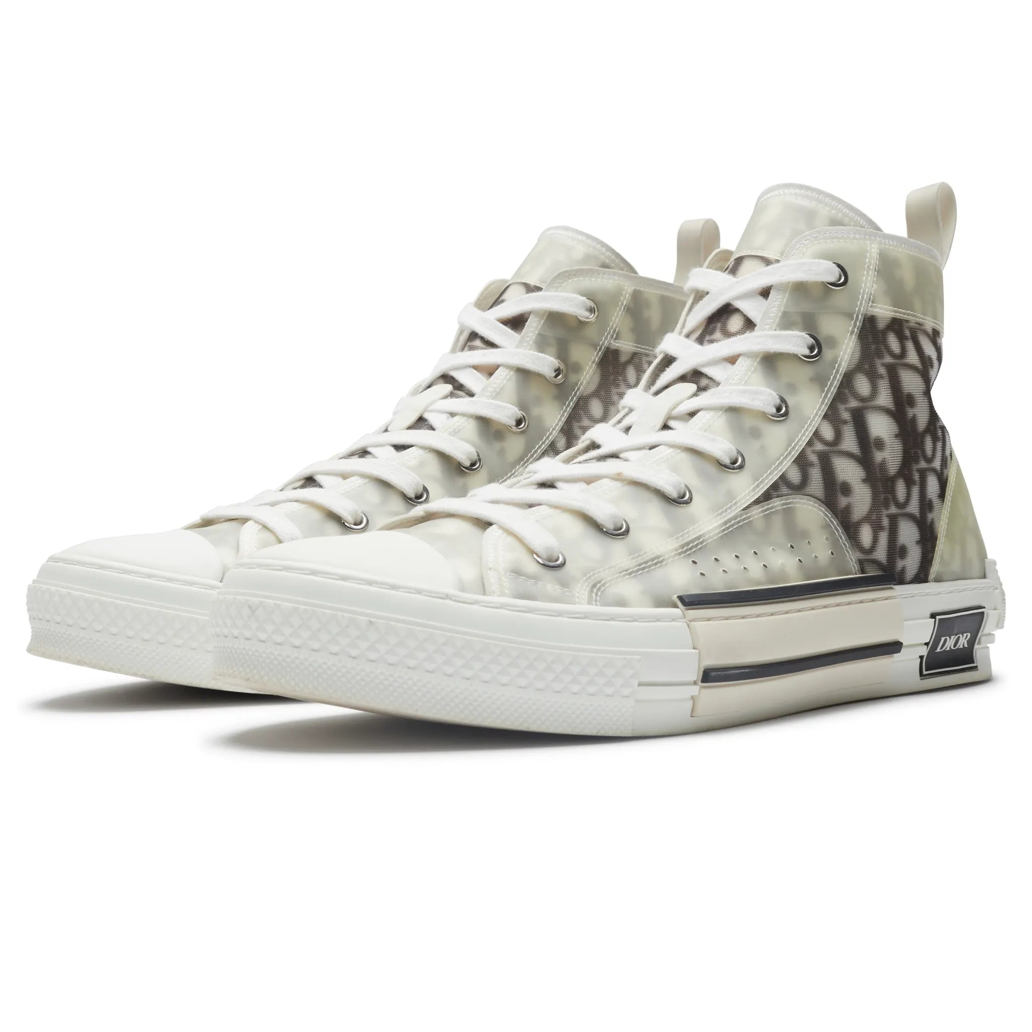 Preloved - Dior B23 Dior Oblique High White Black Sneaker