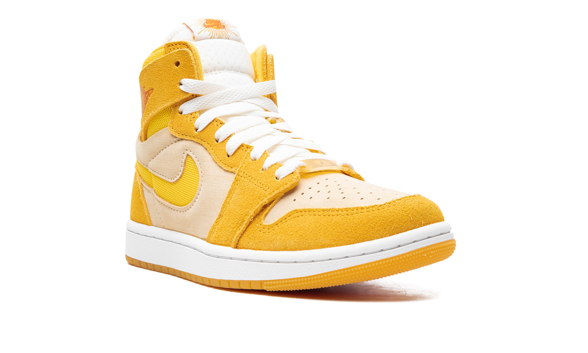 Air Jordan 1 Zoom Air CMFT 2 WMNS "Yellow Ochre/Tour Yellow-Pale Vanilla-Safety" FJ5743 700