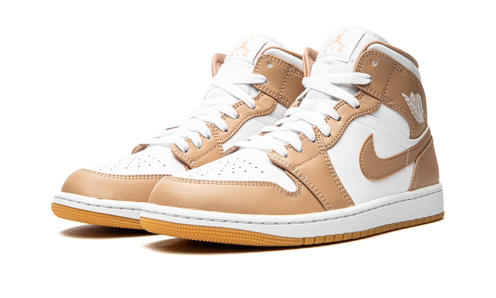 Air Jordan 1 Mid "Tan / Gum" 554724 271