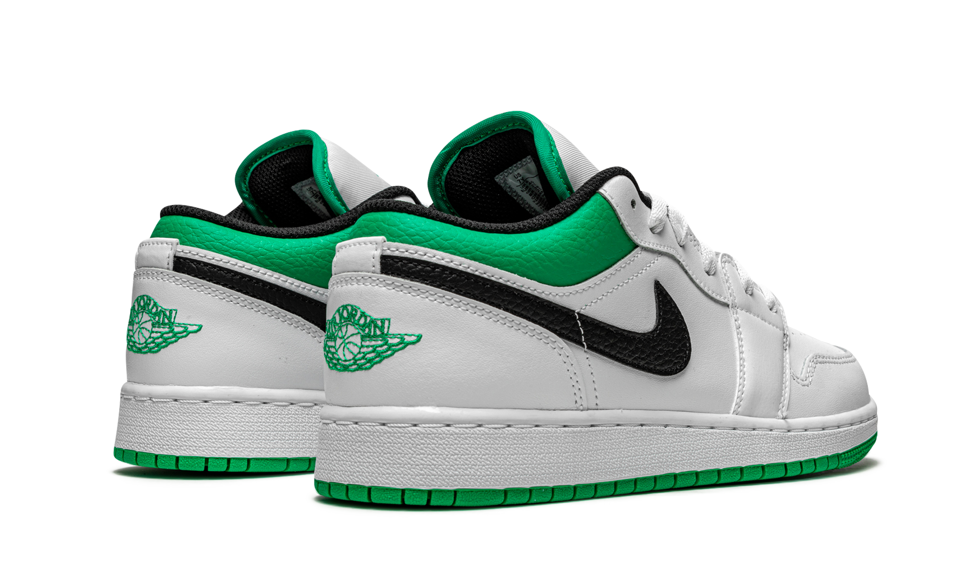 Air Jordan 1 Low GS "White / Stadium Green" 553560 129