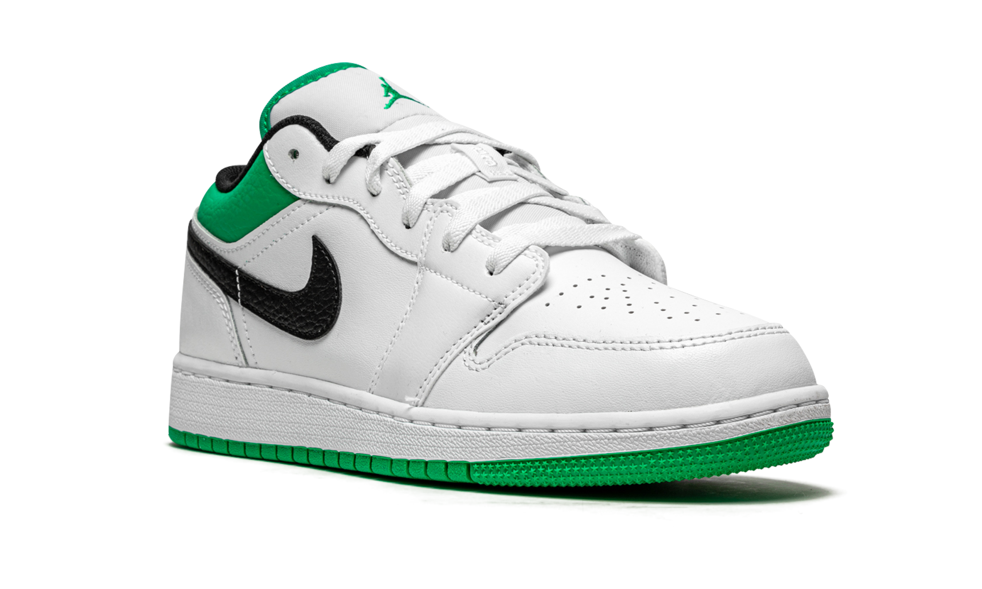Air Jordan 1 Low GS "White / Stadium Green" 553560 129