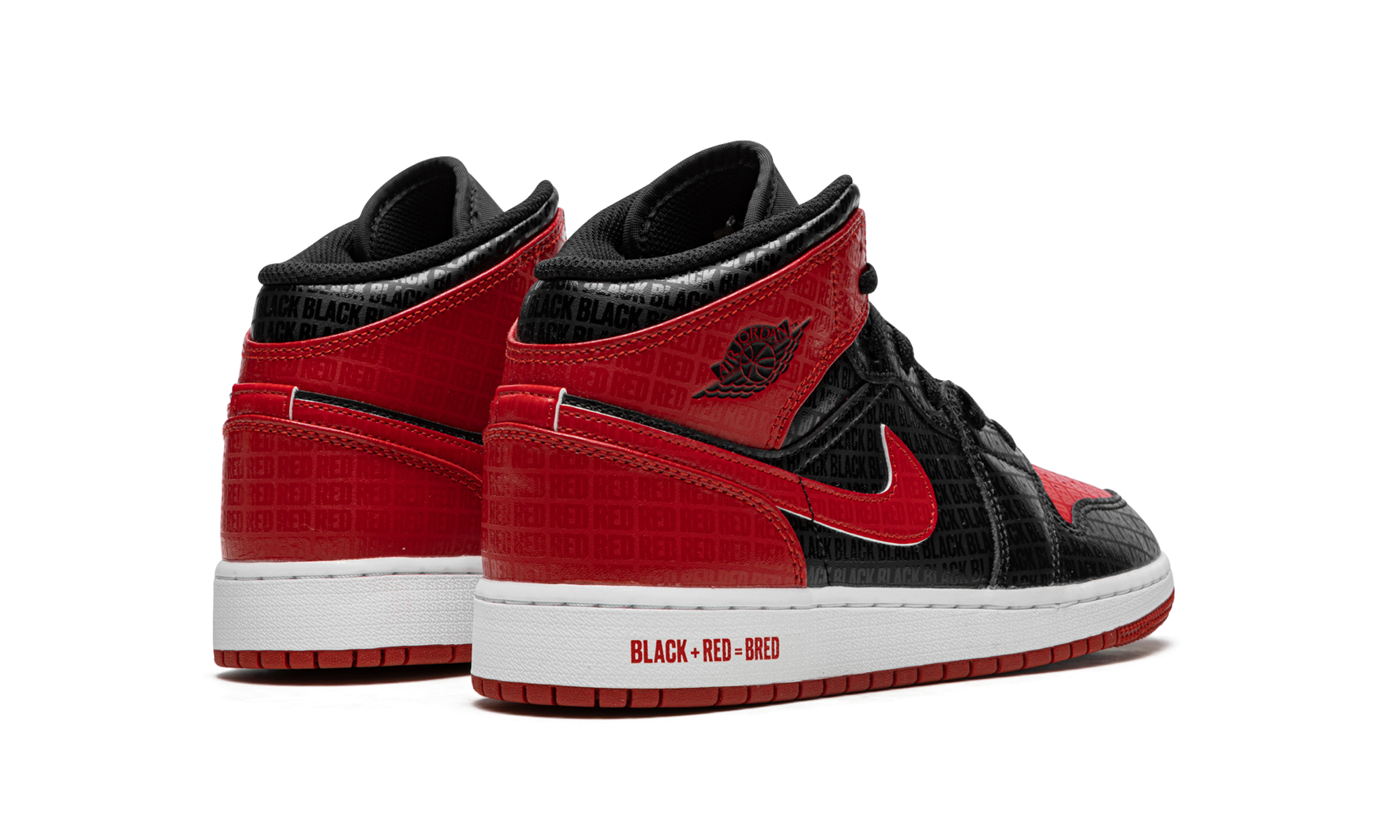 Air Jordan 1 Mid GS "Bred Text" DM9650 001