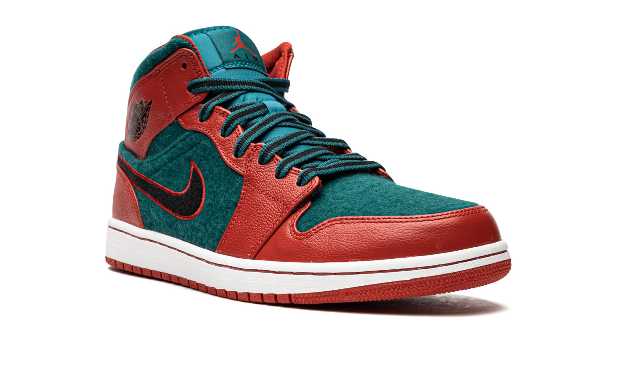 Air Jordan 1 Mid "Gym Red Dark Sea" 633206 608