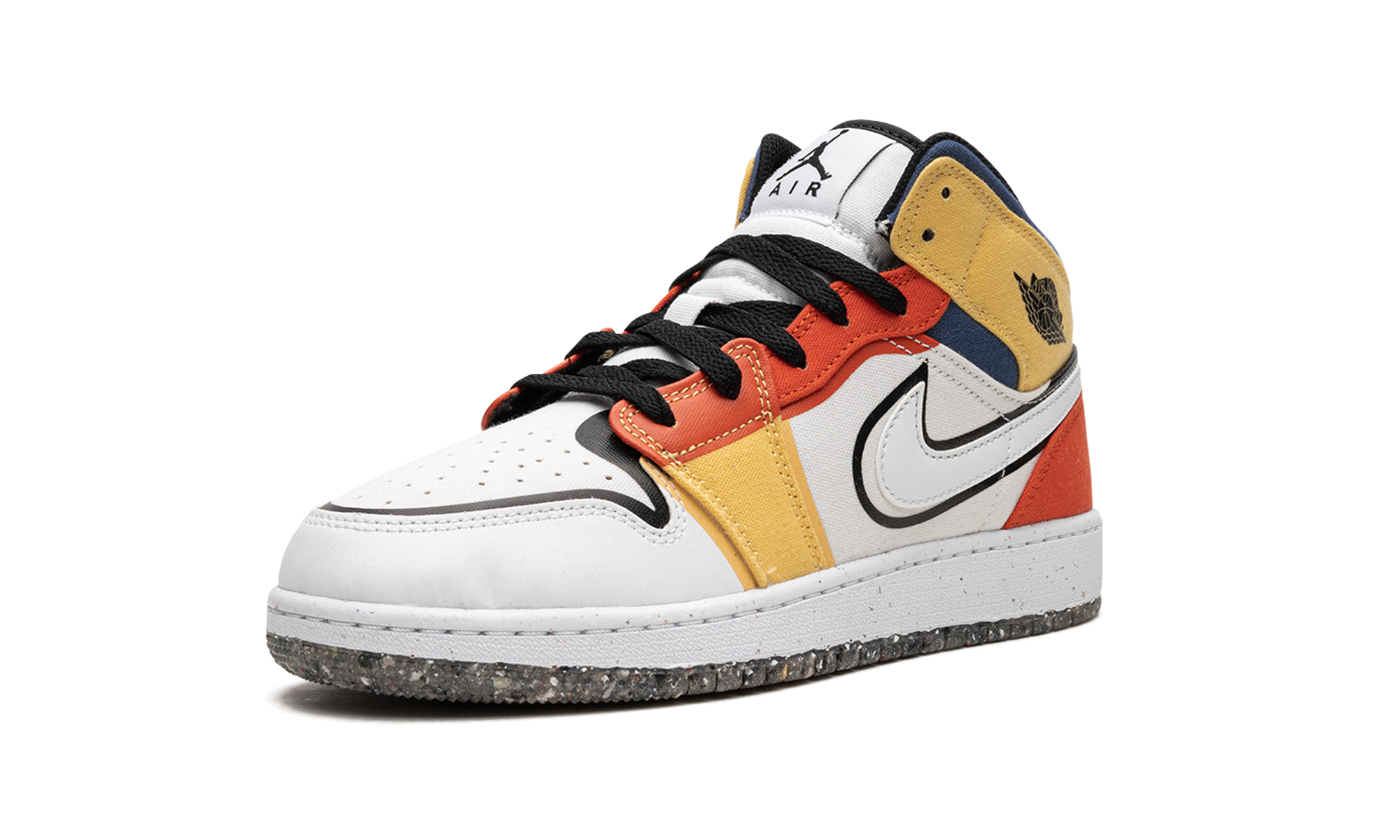 Air Jordan 1 Mid SE GS "Multi-Color Canvas" DV1316 100