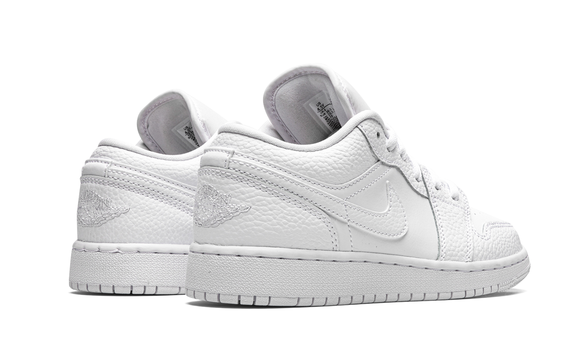 Air Jordan 1 Low GS "Triple White" 553560 130