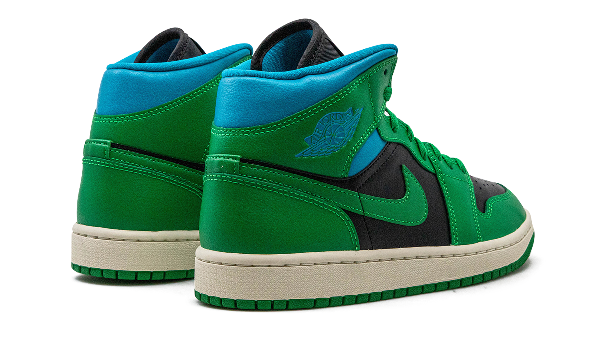 AIR JORDAN 1 MID WMNS "Lucky Green Aquatone" BQ6472 033
