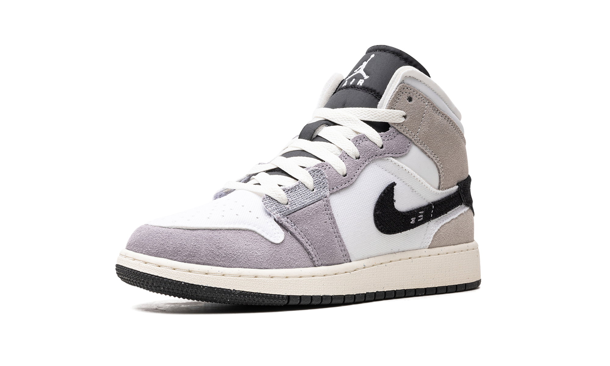 Air Jordan 1 Mid SE Craft GS "Cement Grey" FD9091 002