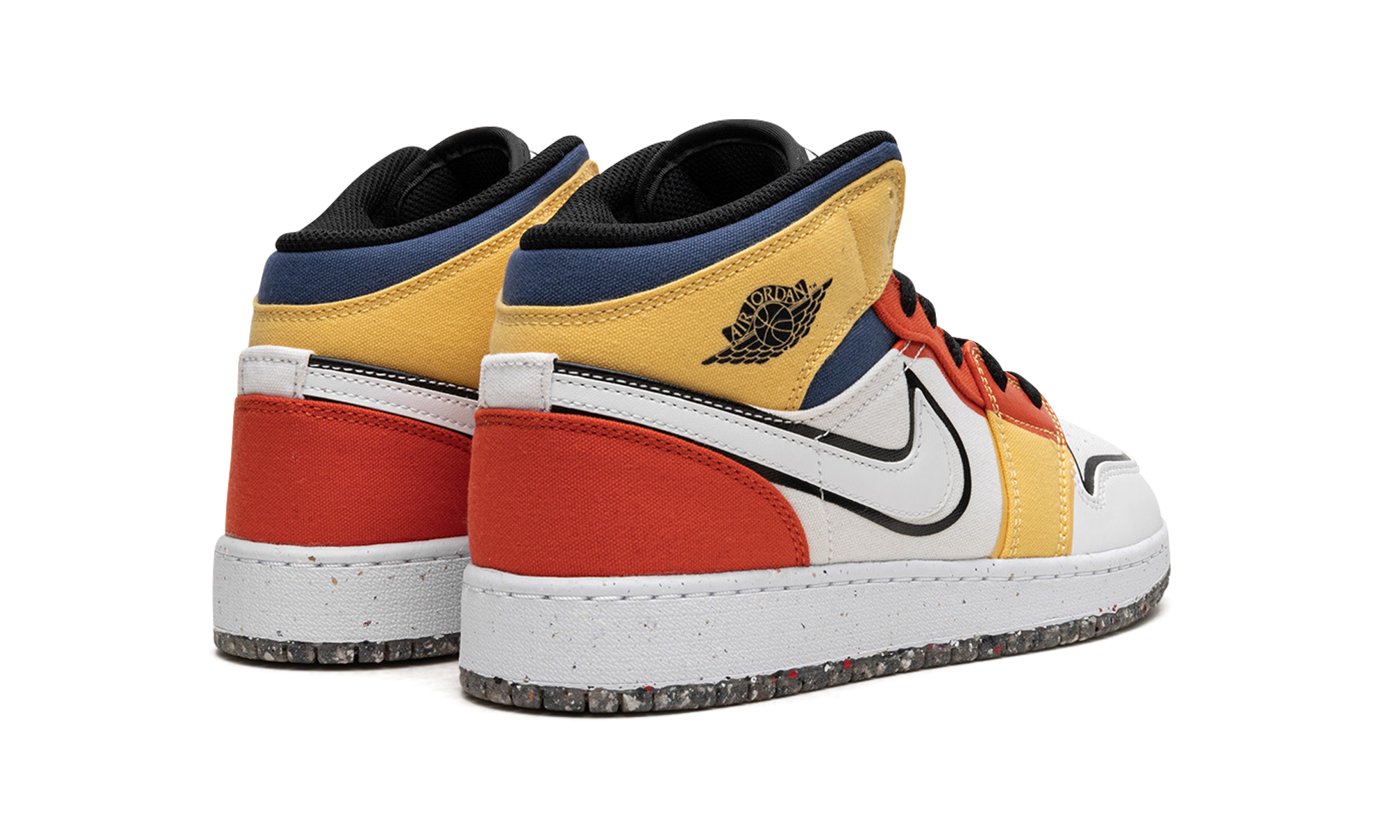 Air Jordan 1 Mid SE GS "Multi-Color Canvas" DV1316 100