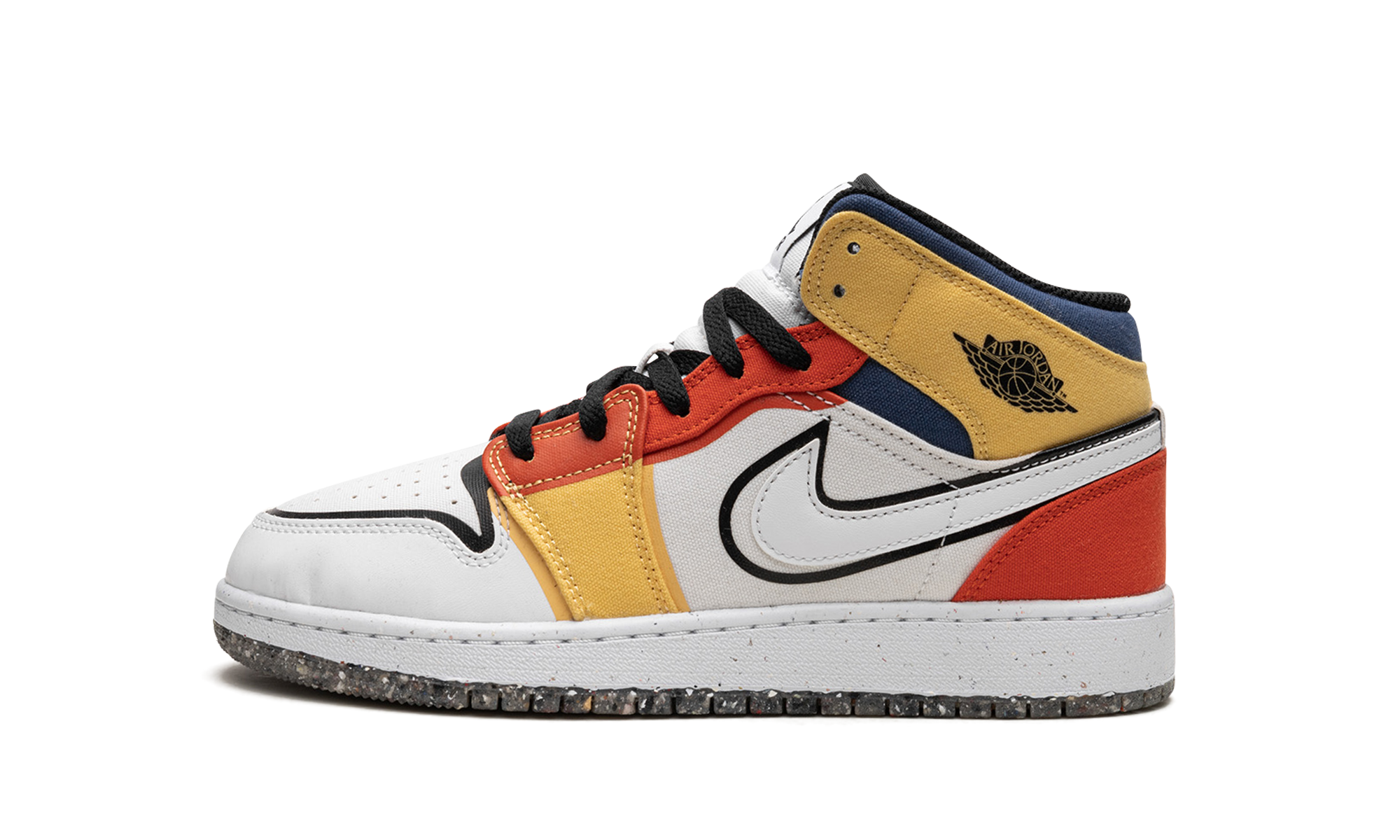 Air Jordan 1 Mid SE GS "Multi-Color Canvas" DV1316 100