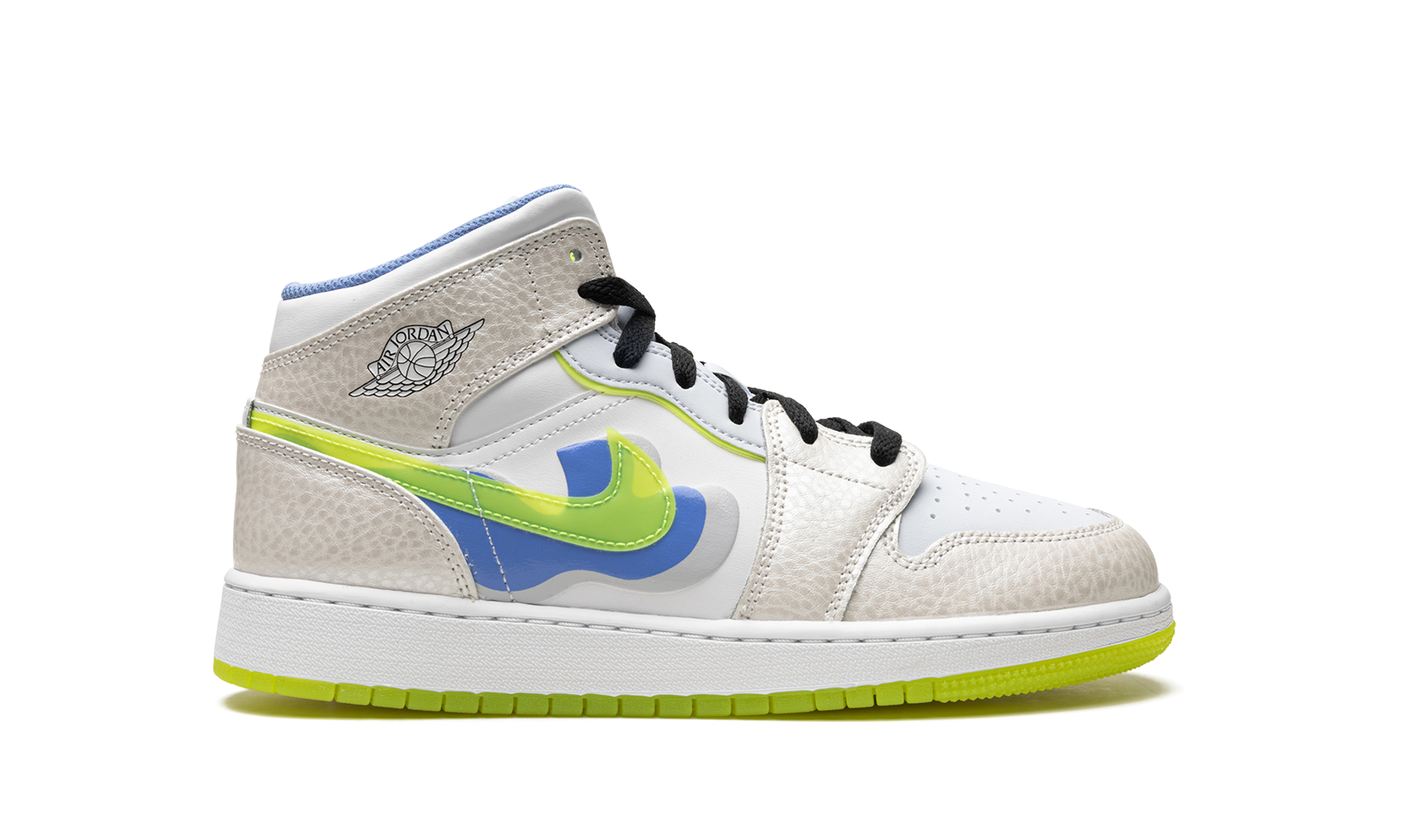 Air Jordan 1 Mid SE GS "Warped Swoosh'" DV1314 017