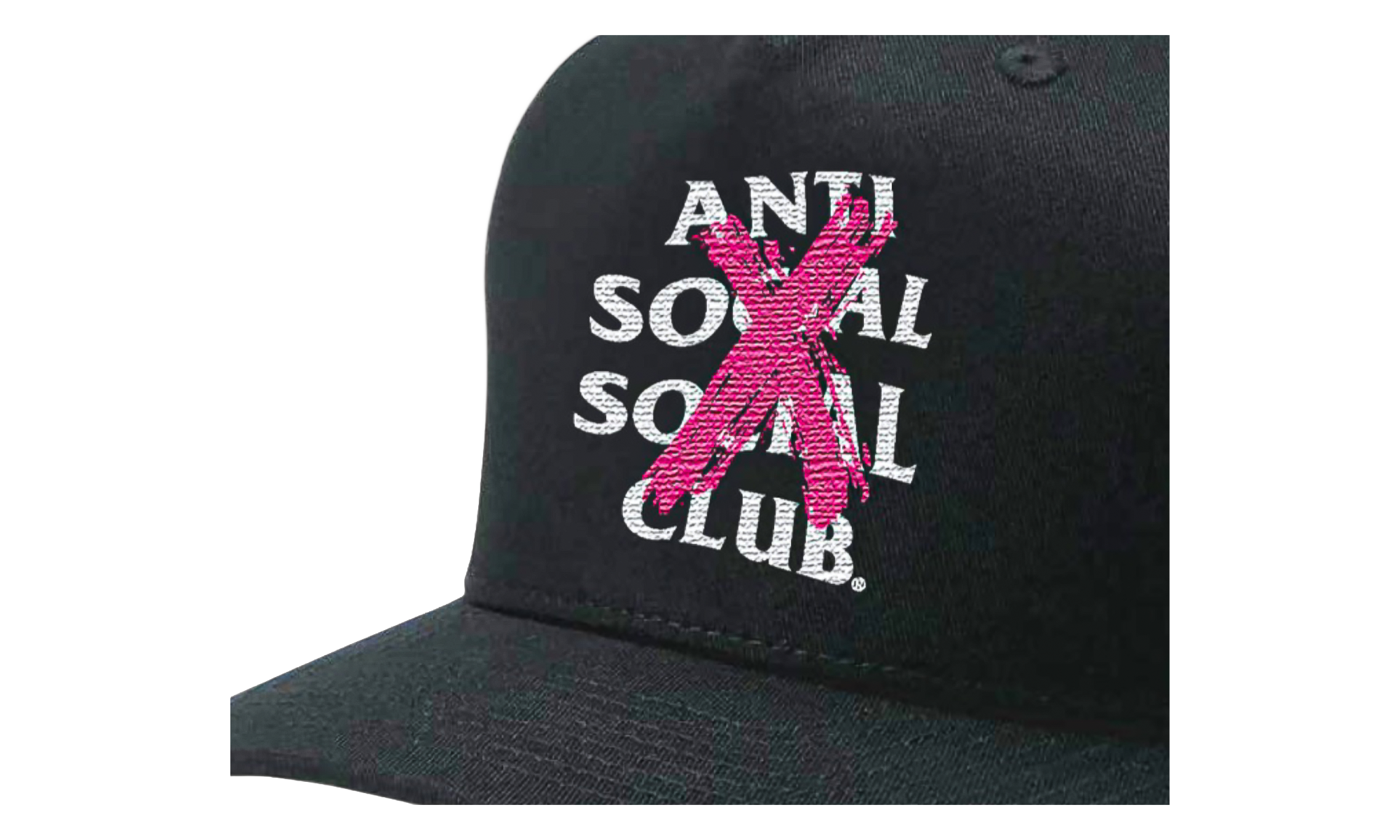 Cancelled Paint Snapback "Black / Pink" ASSC078