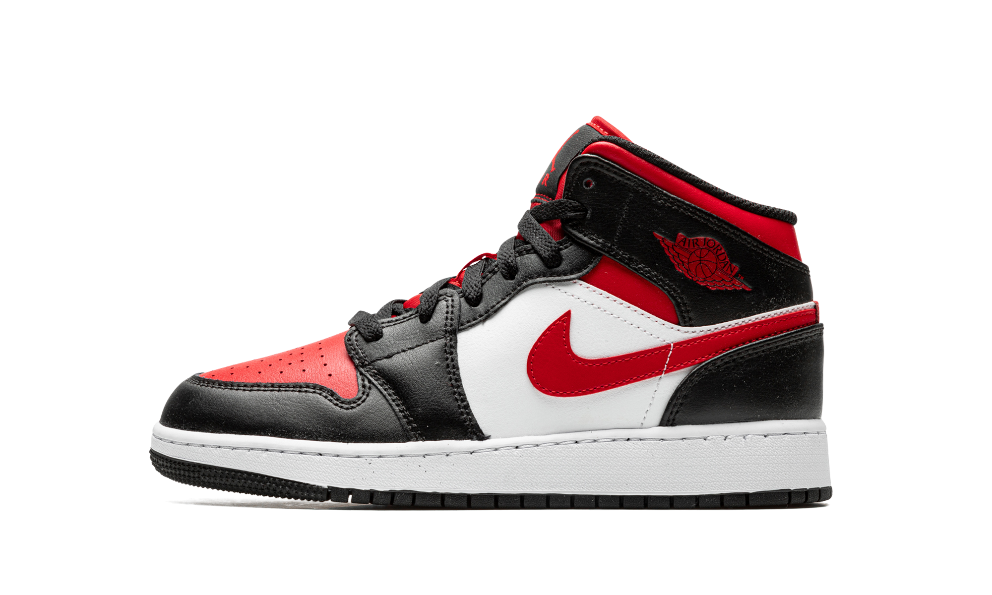 Air Jordan 1 Mid GS "Alternate Bred Toe" 554725 079