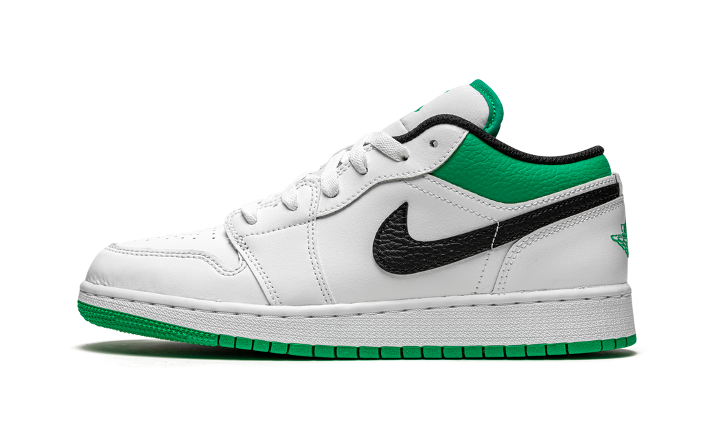 Air Jordan 1 Low GS "White / Stadium Green" 553560 129