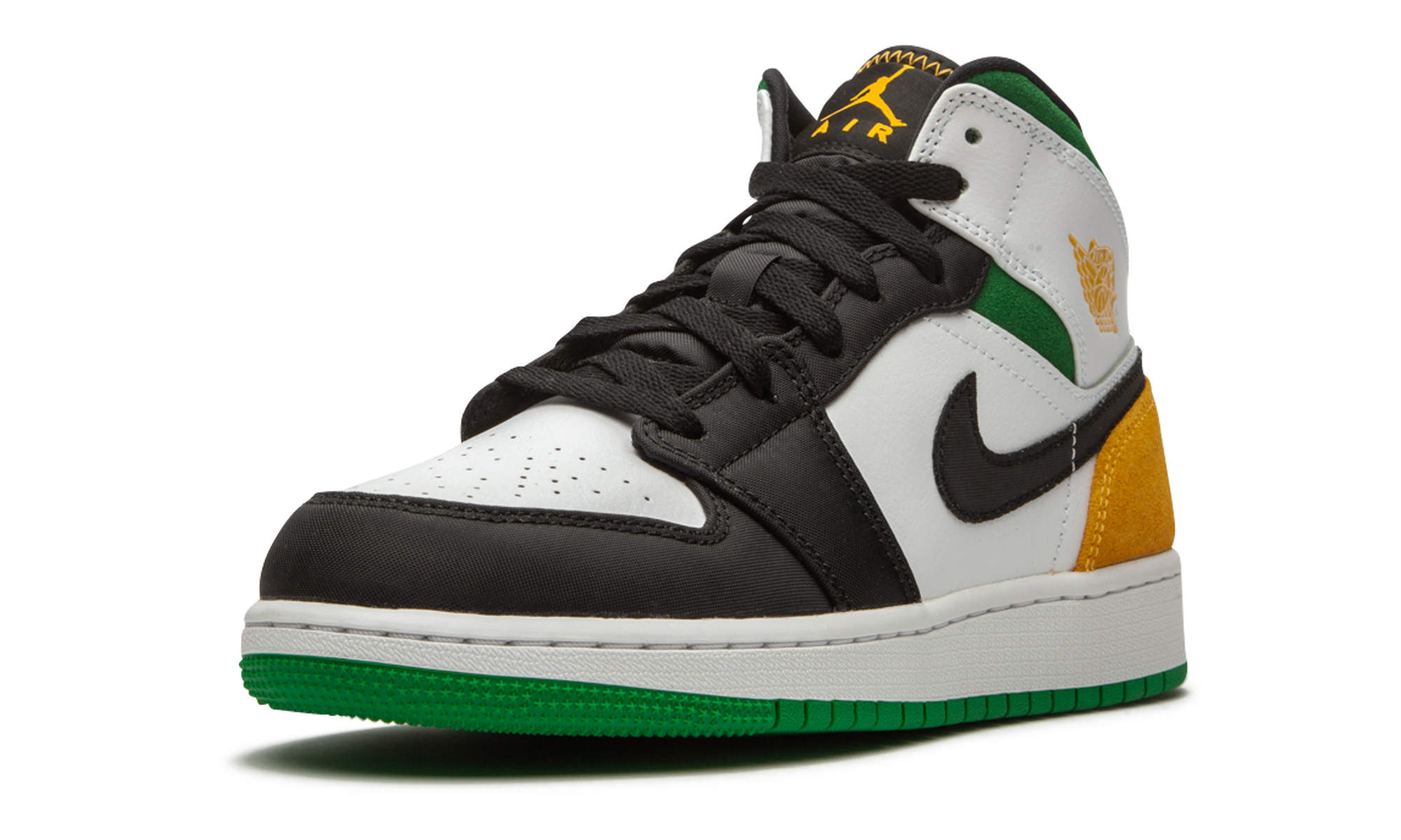 Air Jordan 1 Mid SE GS "Laser Orange / Lucky Green" BQ6931 101