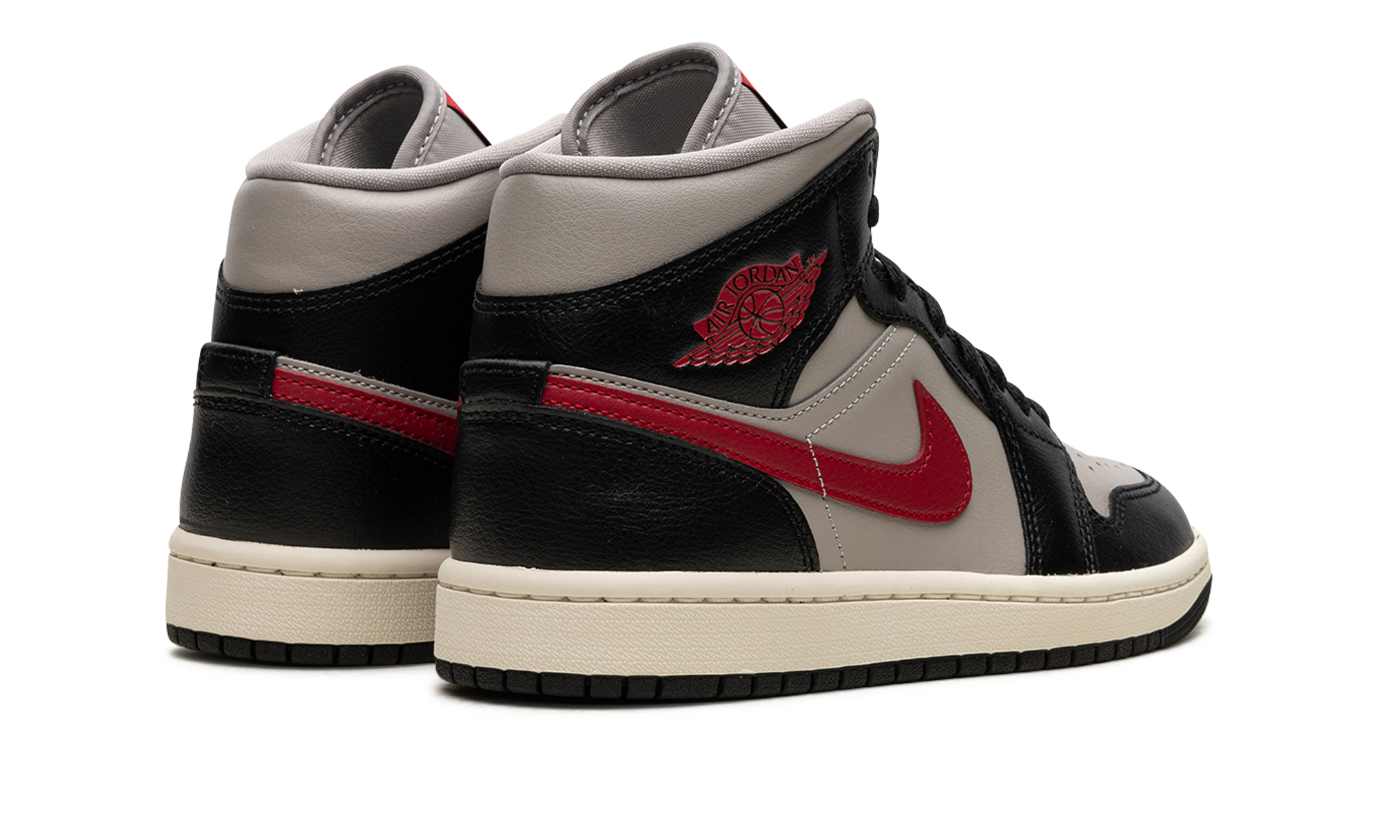 AIR JORDAN 1 MID WMNS "Black / Gym Red / College Grey" BQ6472 060